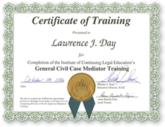 Certificate of Training: General Civil Case Mediator Training
